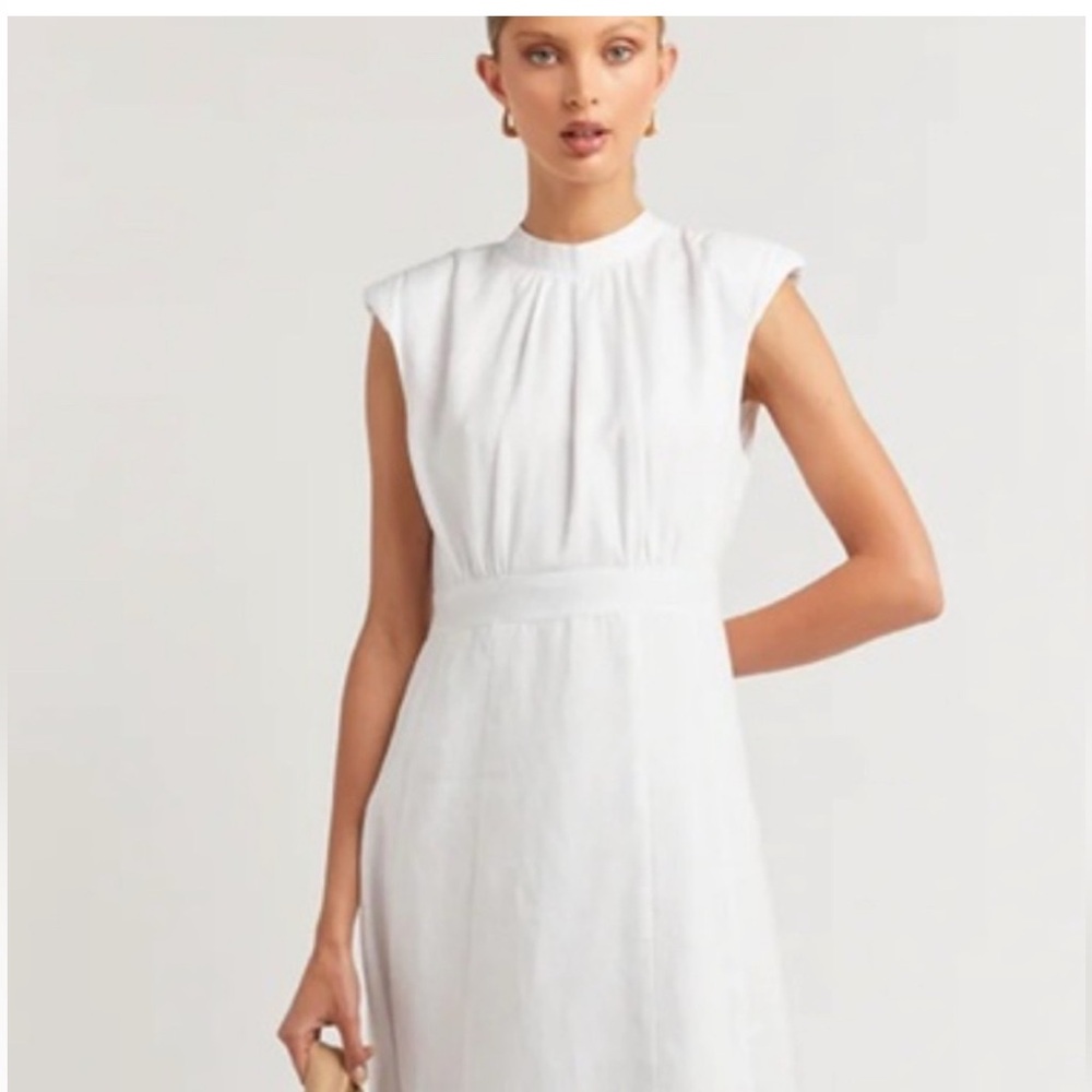 NWT Dissh Rogan white mini linen dress! Never worn!